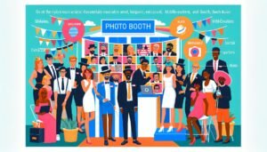 corporate event photo booth design