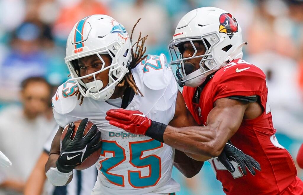 Miami Dolphins vs Arizona Cardinals Match Player Stats